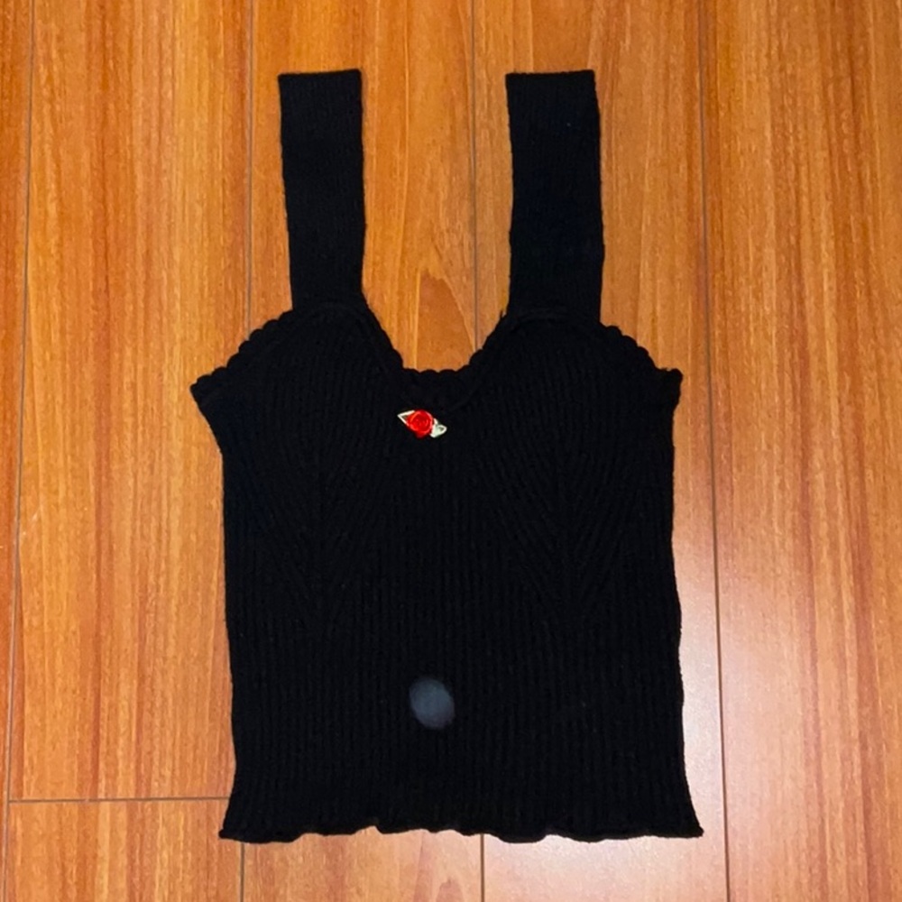 Romwe Black Tank